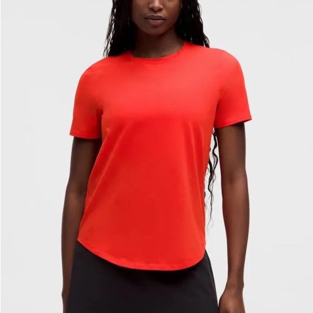 Lululemon Red Ribbed Oversized T-Shirt size 6